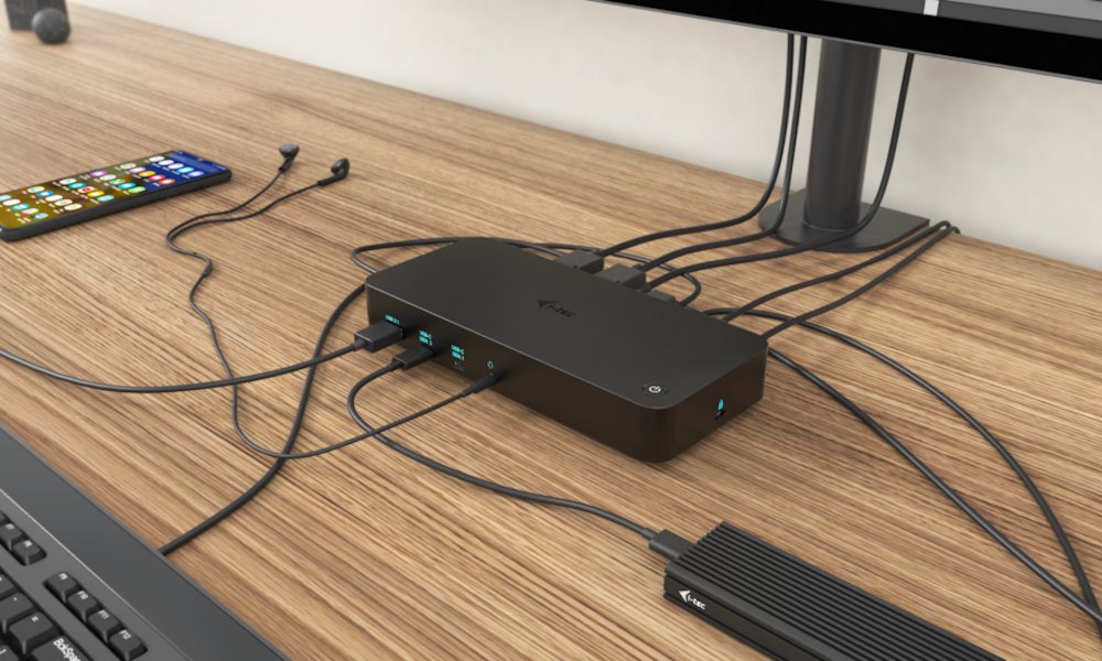 i-tec dokovací stanice USB 3.0 / USB-C / Thunderbolt/ 4K/ 2x DP/ 3x HDMI/ 2x USB-C/ 2x USB 3.0/ USB 3.1/ LAN/ PD 100W