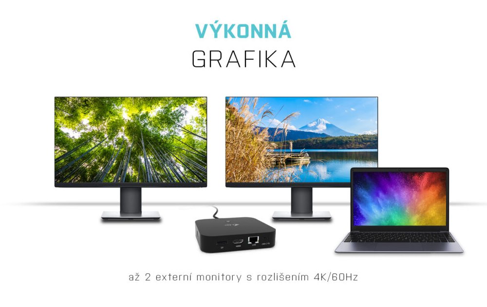 i-tec dokovací stanice/ 2x USB-C/ HDMI/ DP/ 3x USB 3.0/ 2x USB 2.0/ LAN/ Power Delivery 100W