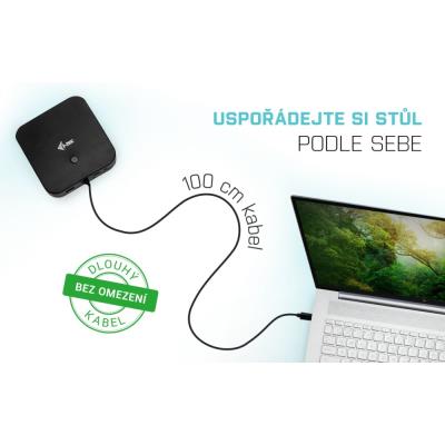 i-tec dokovací stanice/ 2x USB-C/ HDMI/ DP/ 3x USB 3.0/ 2x USB 2.0/ LAN/ PD 100W + univerzální nabíječka 112W