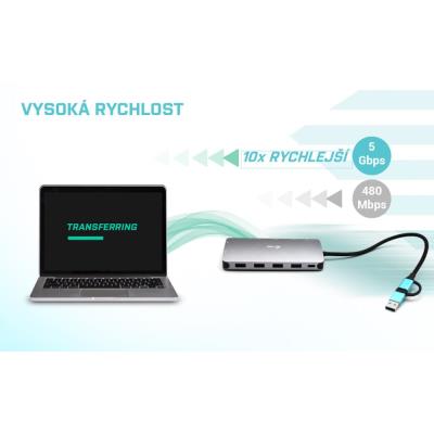 i-tec dokovací stanice USB 3.0/ USB-C/ TB/ USB-C 3.2/ 4x USB-A/ 2x HDMI/ VGA/ LAN/ micro SD/SD/ PD 100W