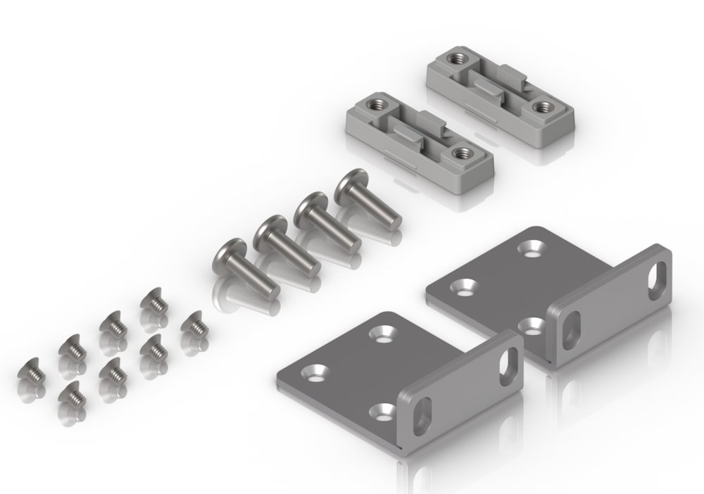 Ubiquiti Rack Ear Kit 1U - Náhradní rackový držák, L profil, určený pro zařízení UniFi do 1U