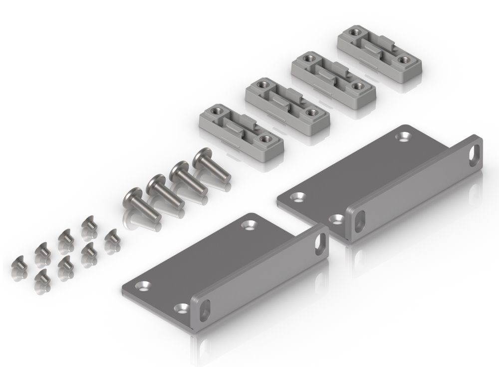Ubiquiti Rack Ear Kit 2U - Náhradní rackový držák, L profil, určený pro zařízení UniFi do 2U