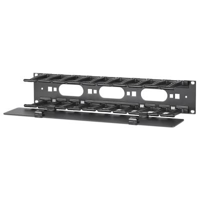 APC Horizontal Cable Manager, 2U x 4" Deep, Single-Sided with Cover