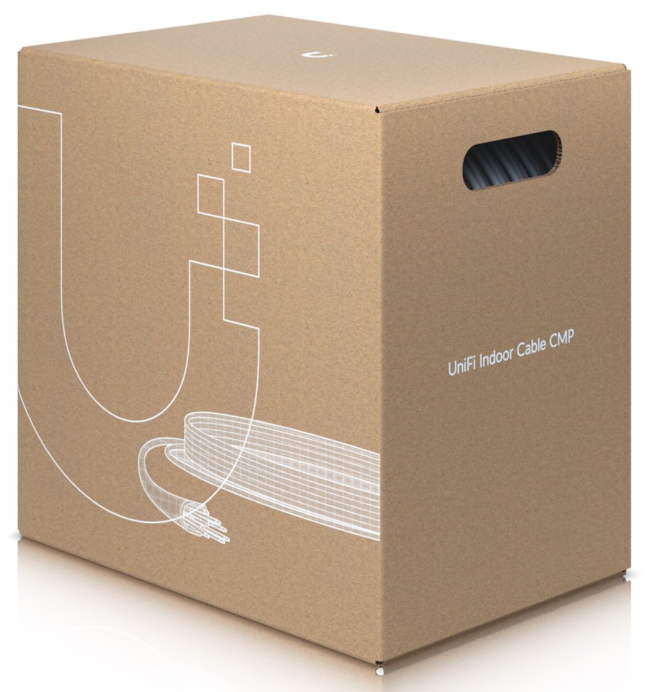 Ubiquiti UniFi Indoor Cable CMP - UTP kabel, Cat6, 23 AWG, Plenum CMP, box 305m