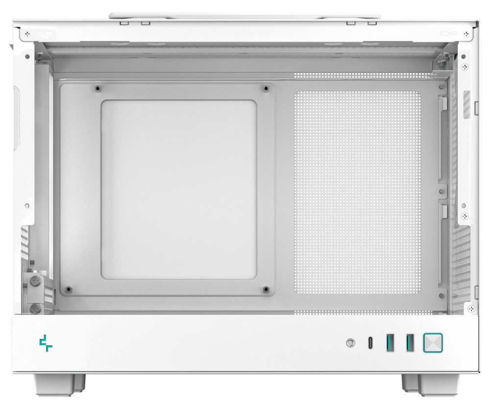 DEEPCOOL skříň CH160 / miniITX / USB 3.0 / USB-C / prosklená bočnice / držadlo / bílá