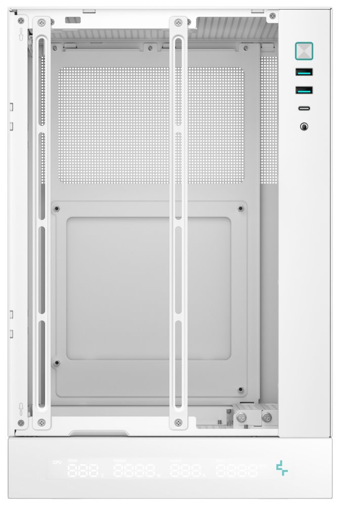 DEEPCOOL skříň CH170 Digital / vertikální miniITX / 2xUSB 3.0 / USB-C / bílá