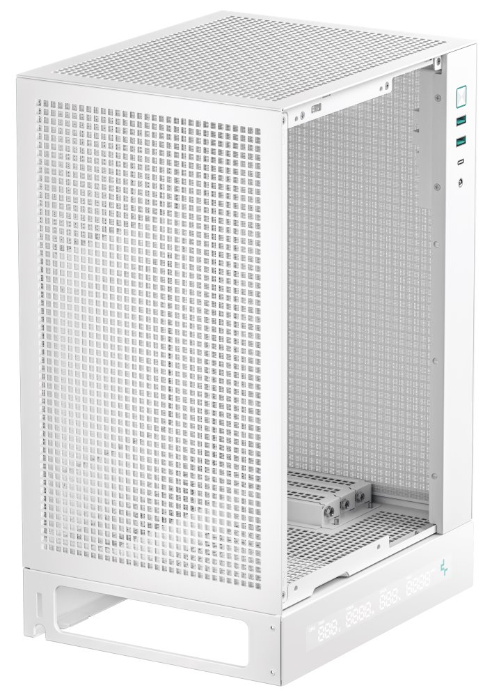 DEEPCOOL skříň CH170 Digital / vertikální miniITX / 2xUSB 3.0 / USB-C / bílá
