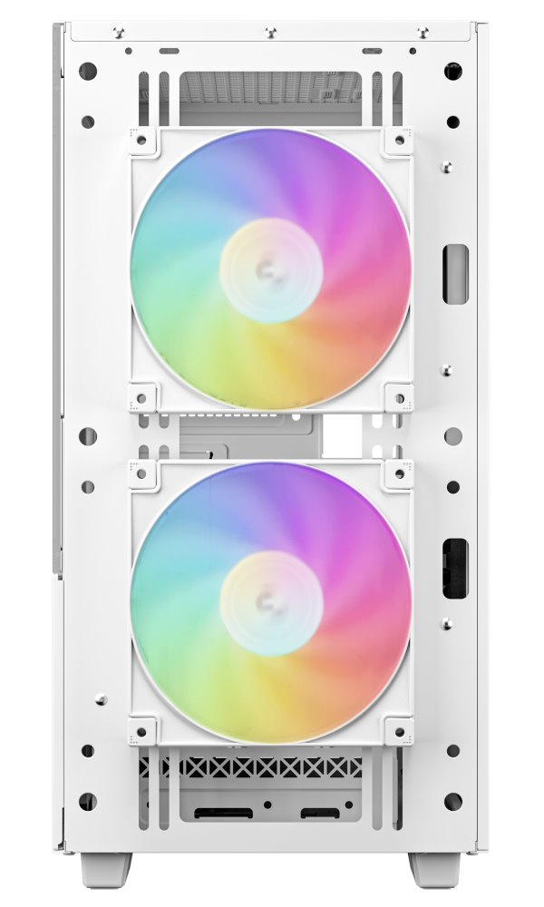 DEEPCOOL skříň CH360 Digital / mATX / 140mm +120 mm fan / USB 3.0 / USB-C /  mesh panel / prosklená bočnice / bílá