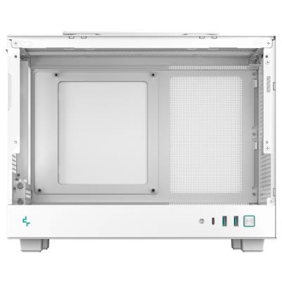 DEEPCOOL skříň CH160 / miniITX / USB 3.0 / USB-C / prosklená bočnice / držadlo / bílá