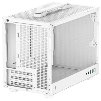 DEEPCOOL skříň CH160 / miniITX / USB 3.0 / USB-C / prosklená bočnice / držadlo / bílá