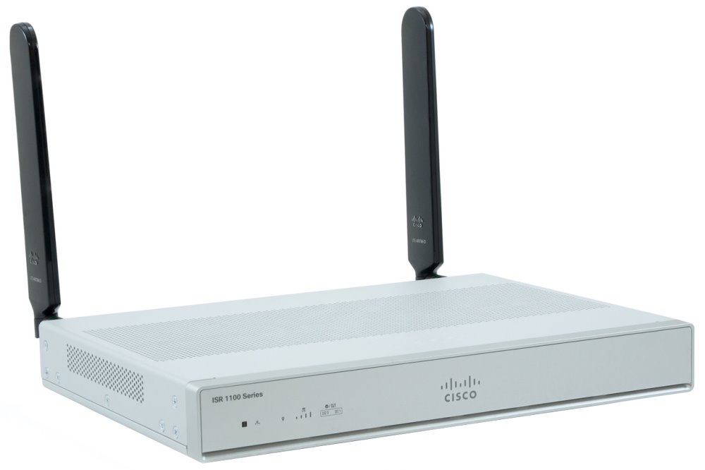 Cisco ISR 1100 4P Router Dual GE Ethernet w/ LTE Adv SMS/GPS EMEA & NA