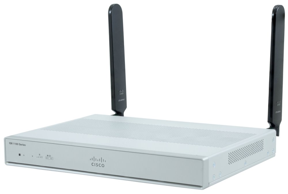 Cisco ISR 1100 4P Router Dual GE Ethernet w/ LTE Adv SMS/GPS EMEA & NA