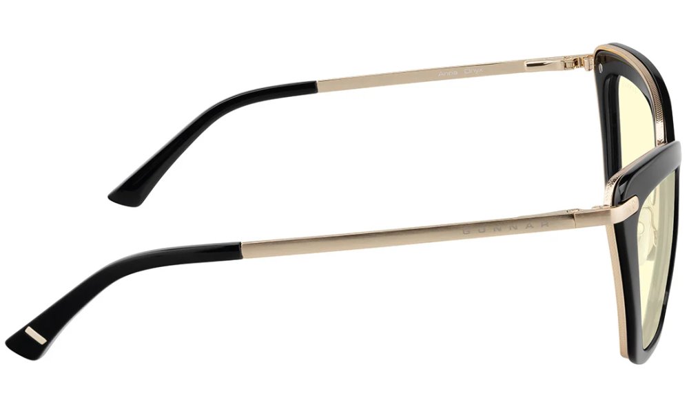 GUNNAR kancelářske/herní brýle  ANNA ONYX jantarová skla BLF 65 GUNNAR focus