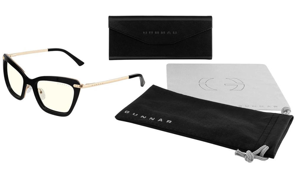 GUNNAR kancelářske/herní brýle  ANNA ONYX čirá skla BLF 35 GUNNAR focus