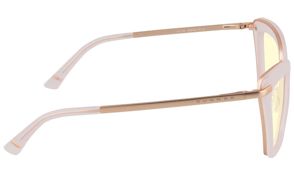 GUNNAR kancelářske/herní brýle  ANNA BALLET PINK jantarová skla BLF 65 GUNNAR focus