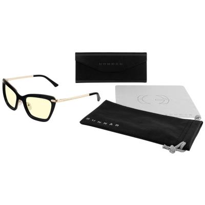 GUNNAR kancelářske/herní brýle  ANNA ONYX jantarová skla BLF 65 GUNNAR focus