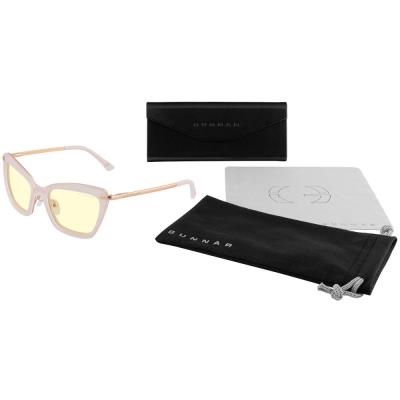 GUNNAR kancelářske/herní brýle  ANNA BALLET PINK jantarová skla BLF 65 GUNNAR focus