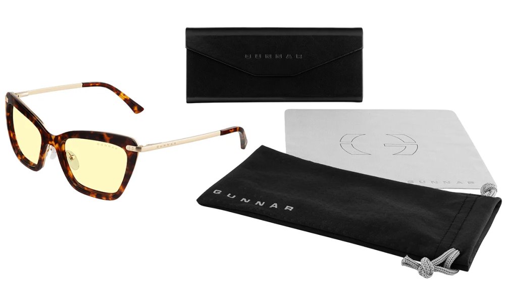 GUNNAR kancelářske/herní brýle  ANNA TORTOISESHELL jantarová skla BLF 65 GUNNAR focus