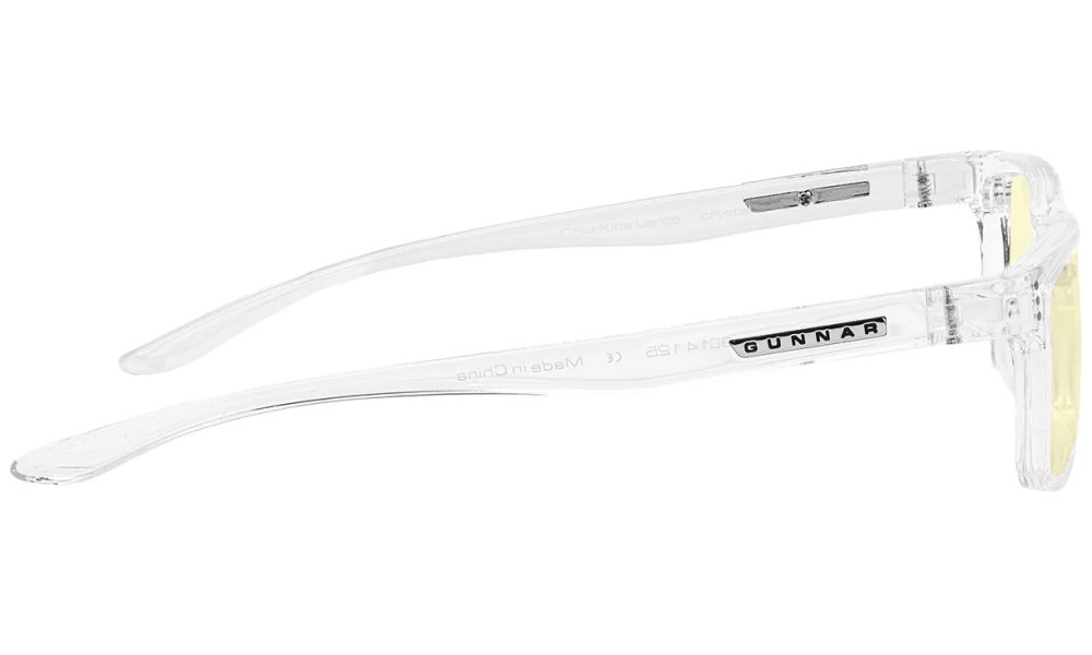 GUNNAR kancelářske/herní brýle  CRUZ KIDS LARGE (8-12) CRYSTAL jantarová skla BLF 65 NATURAL focus