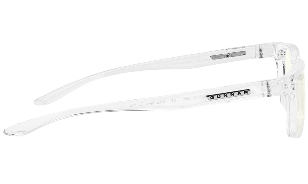 GUNNAR kancelářske/herní brýle  CRUZ KIDS LARGE (8-12) CRYSTAL čirá skla BLF 35 NATURAL focus