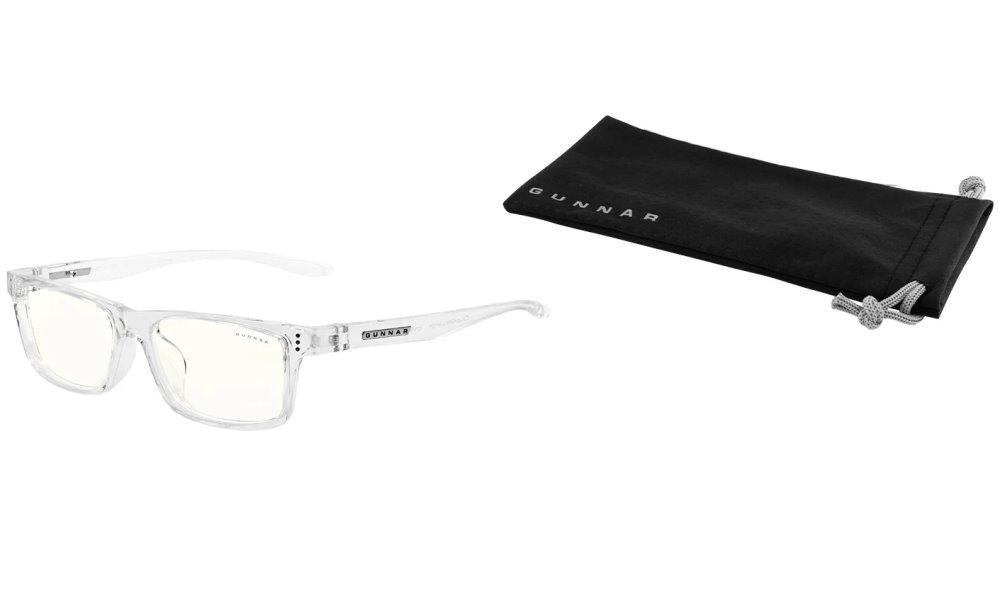 GUNNAR kancelářske/herní brýle  CRUZ KIDS LARGE (8-12) CRYSTAL čirá skla BLF 35 NATURAL focus