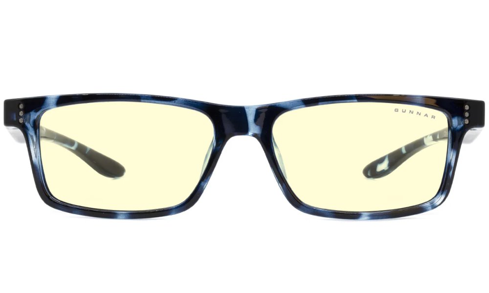 GUNNAR kancelářske/herní brýle  CRUZ KIDS LARGE (8-12) NAVY TORTOISE jantarová skla BLF 65 NATURAL focus