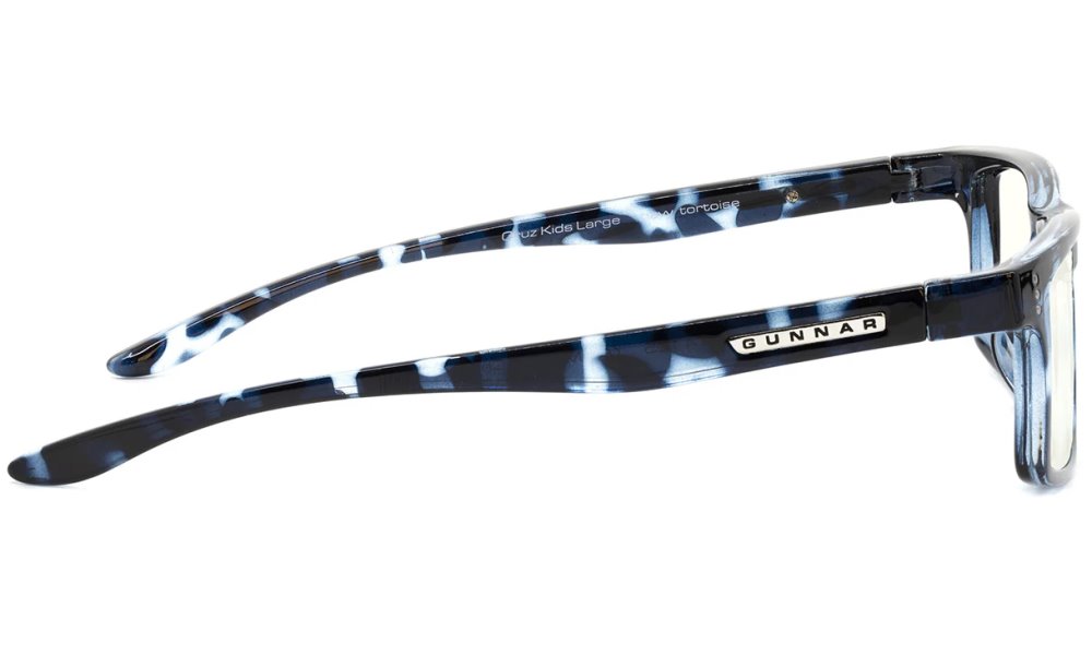 GUNNAR kancelářske/herní brýle  CRUZ KIDS LARGE (8-12) NAVY TORTOISE čirá skla BLF 35 NATURAL focus