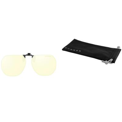 GUNNAR kancelářske/herní brýle  CLIP-ON MOFFET ONYX jantarová skla BLF 65 NATURAL focus