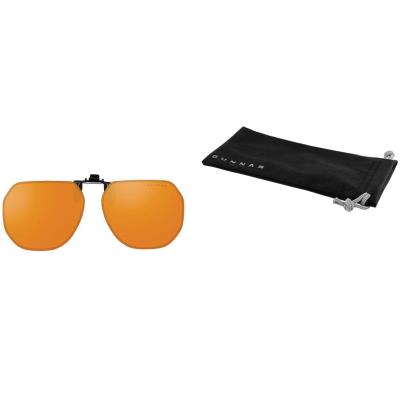 GUNNAR kancelářske/herní brýle  CLIP-ON MOFFET ONYX jantarová skla MAX BLF  NATURAL focus