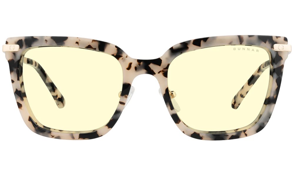 GUNNAR kancelářske/herní brýle  KAIA CREAM MARBLE jantarová skla BLF 65 GUNNAR focus