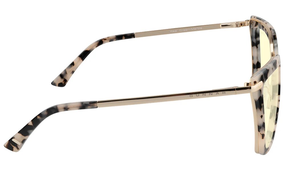 GUNNAR kancelářske/herní brýle  KAIA CREAM MARBLE jantarová skla BLF 65 GUNNAR focus