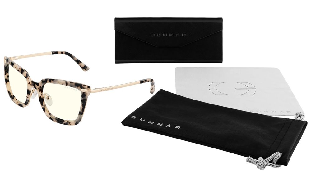 GUNNAR kancelářske/herní brýle  KAIA CREAM MARBLE čirá skla BLF 35 GUNNAR focus