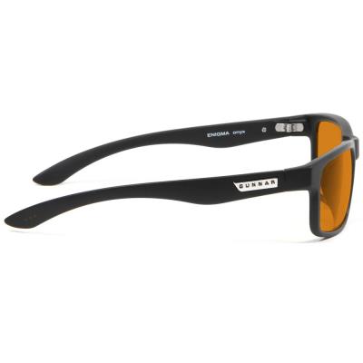 GUNNAR kancelářske/herní brýle  ENIGMA ONYX jantarová skla MAX BLF 98 GUNNAR focus
