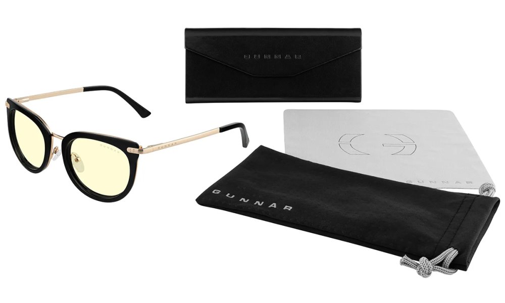 GUNNAR kancelářske/herní brýle  LAHTI ONYX jantarová skla  BLF 65 GUNNAR focus