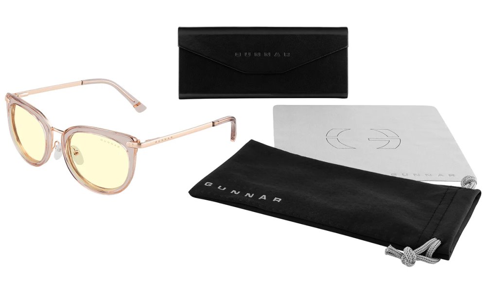 GUNNAR kancelářske/herní brýle  LAHTI ROSE CRYSTAL jantarová skla  BLF 65 GUNNAR focus