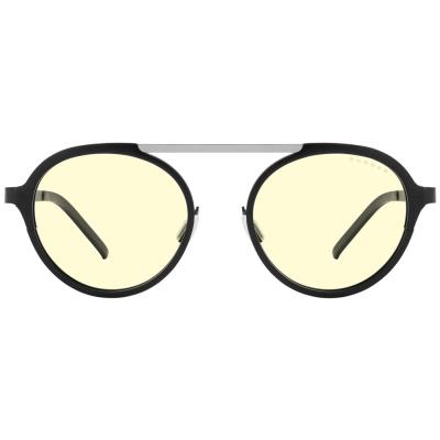 GUNNAR kancelářske/herní brýle  PACIFICA ONYX-SILVER jantarová skla BLF 65 GUNNAR focus