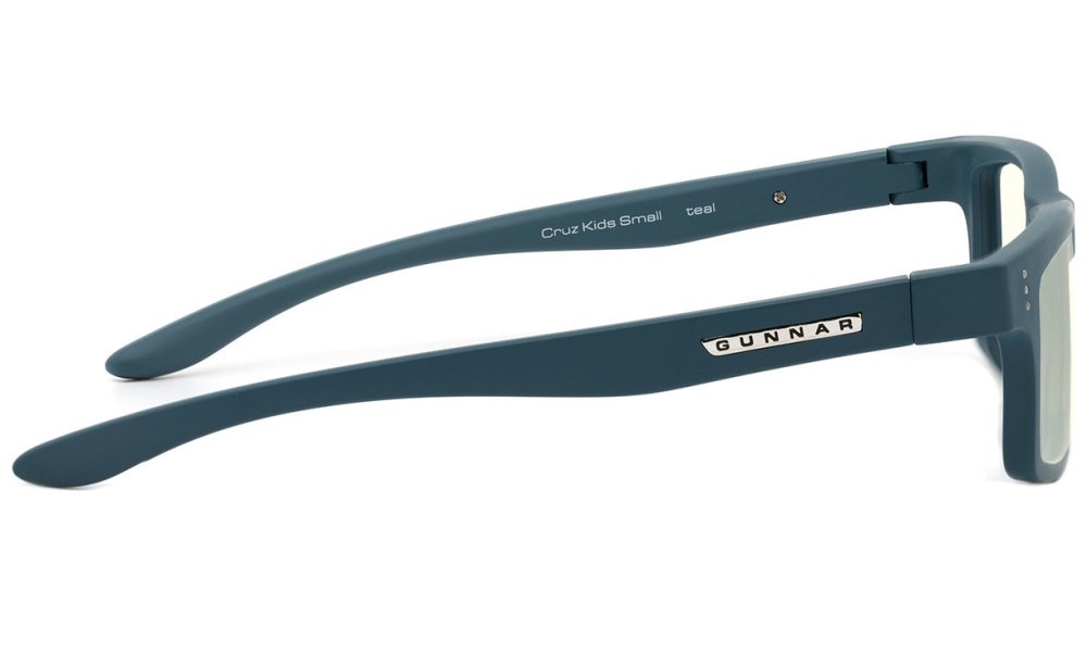 GUNNAR kancelářske/herní brýle  CRUZ KIDS SMALL (4-8) TEAL čirá skla BLF 35 NATURAL focus