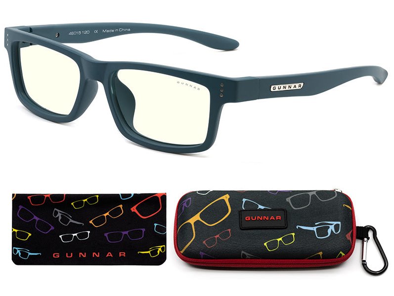 GUNNAR kancelářske/herní brýle  CRUZ KIDS SMALL (4-8) TEAL čirá skla BLF 35 NATURAL focus