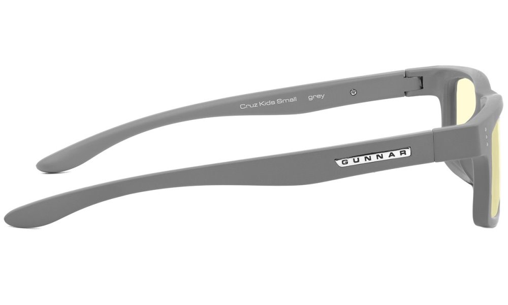 GUNNAR kancelářske/herní brýle  CRUZ KIDS SMALL (4-8) GREY jantarová skla BLF 65 NATURAL focus