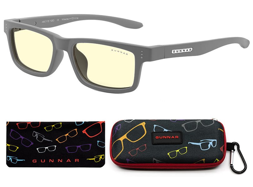 GUNNAR kancelářske/herní brýle  CRUZ KIDS SMALL (4-8) GREY jantarová skla BLF 65 NATURAL focus