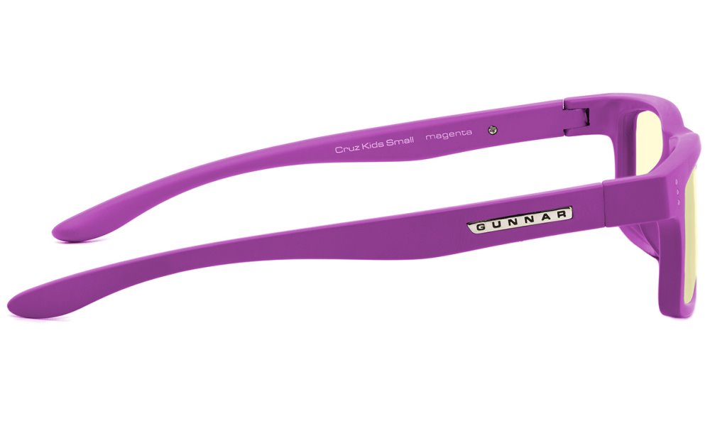 GUNNAR kancelářske/herní brýle  CRUZ KIDS SMALL (4-8) MAGENTA jantarová skla BLF 65 NATURAL focus