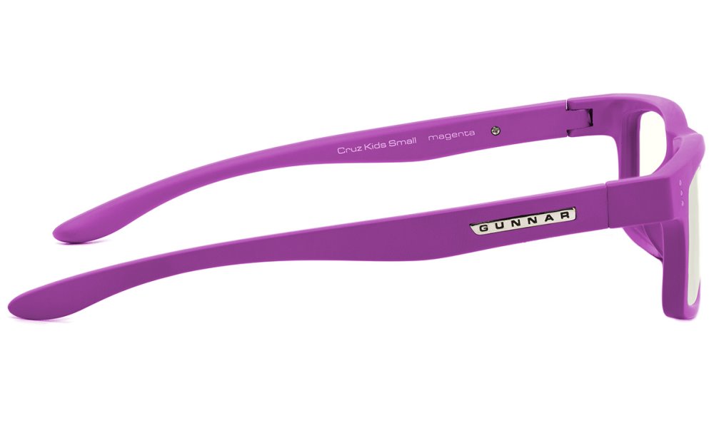 GUNNAR kancelářske/herní brýle  CRUZ KIDS SMALL (4-8) MAGENTA čirá skla BLF 35 NATURAL focus