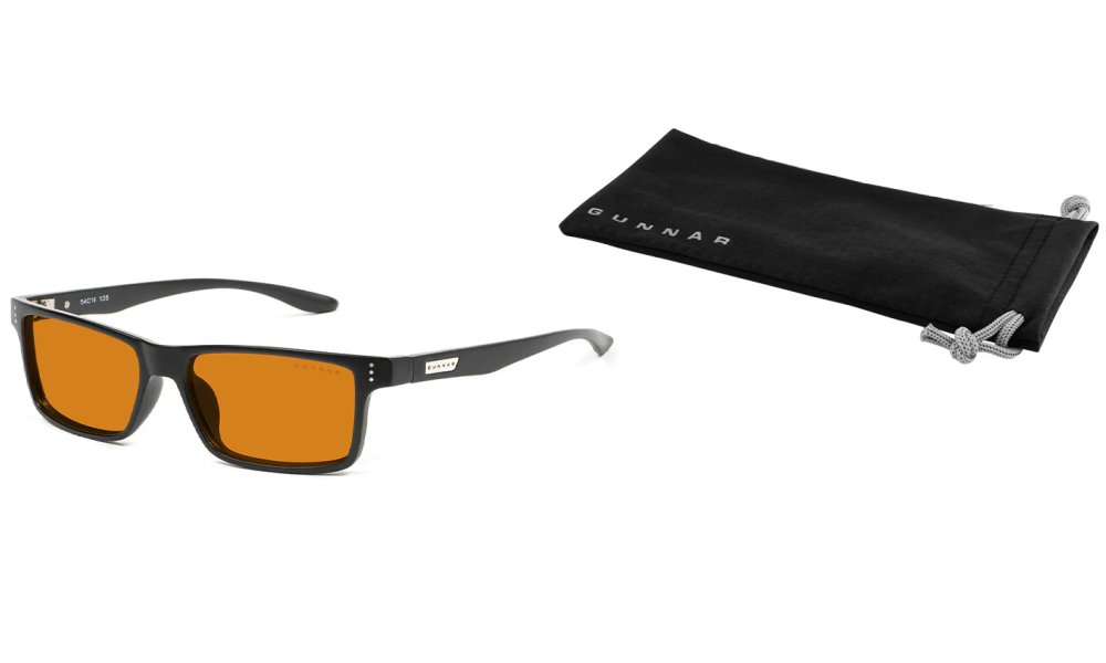 GUNNAR kancelářske/herní brýle  VERTEX ONYX jantarová skla MAX BLF 98 GUNNAR focus