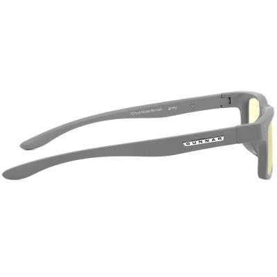GUNNAR kancelářske/herní brýle  CRUZ KIDS SMALL (4-8) GREY jantarová skla BLF 65 NATURAL focus