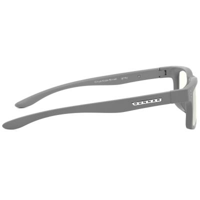 GUNNAR kancelářske/herní brýle  CRUZ KIDS SMALL (4-8) GREY čirá skla BLF 35 NATURAL focus