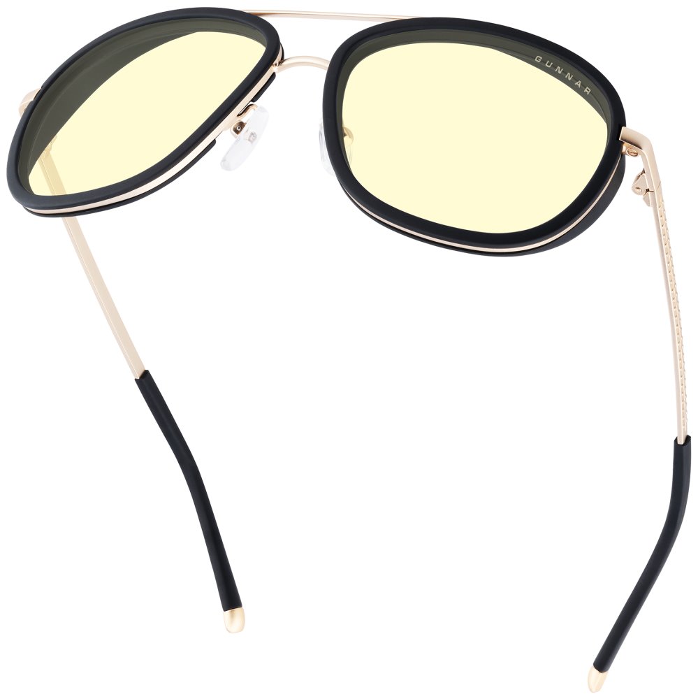 GUNNAR kancelářske/herní brýle  DUME GOLD jantarová skla BLF 65 GUNNAR focus