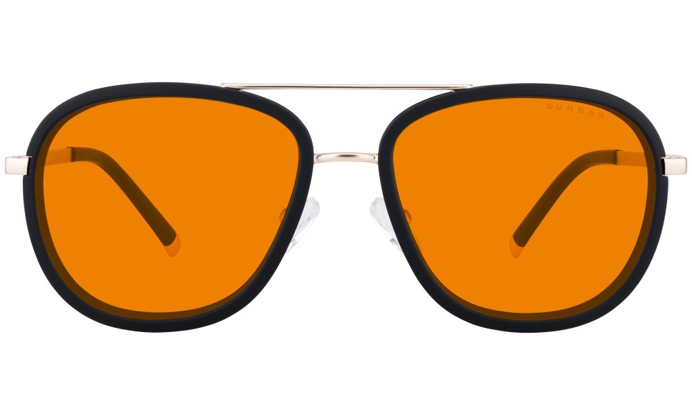 GUNNAR kancelářske/herní brýle  DUME GOLD jantarová skla MAX BLF 98 GUNNAR focus