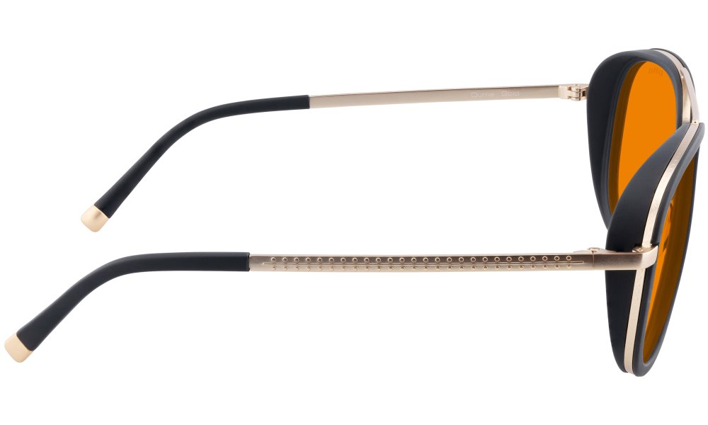 GUNNAR kancelářske/herní brýle  DUME GOLD jantarová skla MAX BLF 98 GUNNAR focus