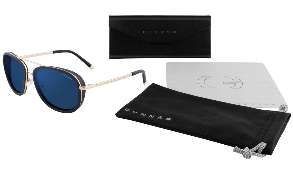 GUNNAR kancelářske/herní brýle  DUME GOLD sluneční skla BLF 90 NATURAL focus