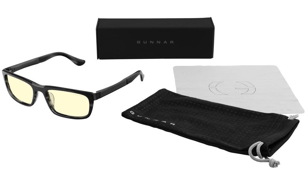 GUNNAR kancelářske/herní brýle  TAHOE SLATE jantarová skla MINERAL BLF 65 GUNNAR focus